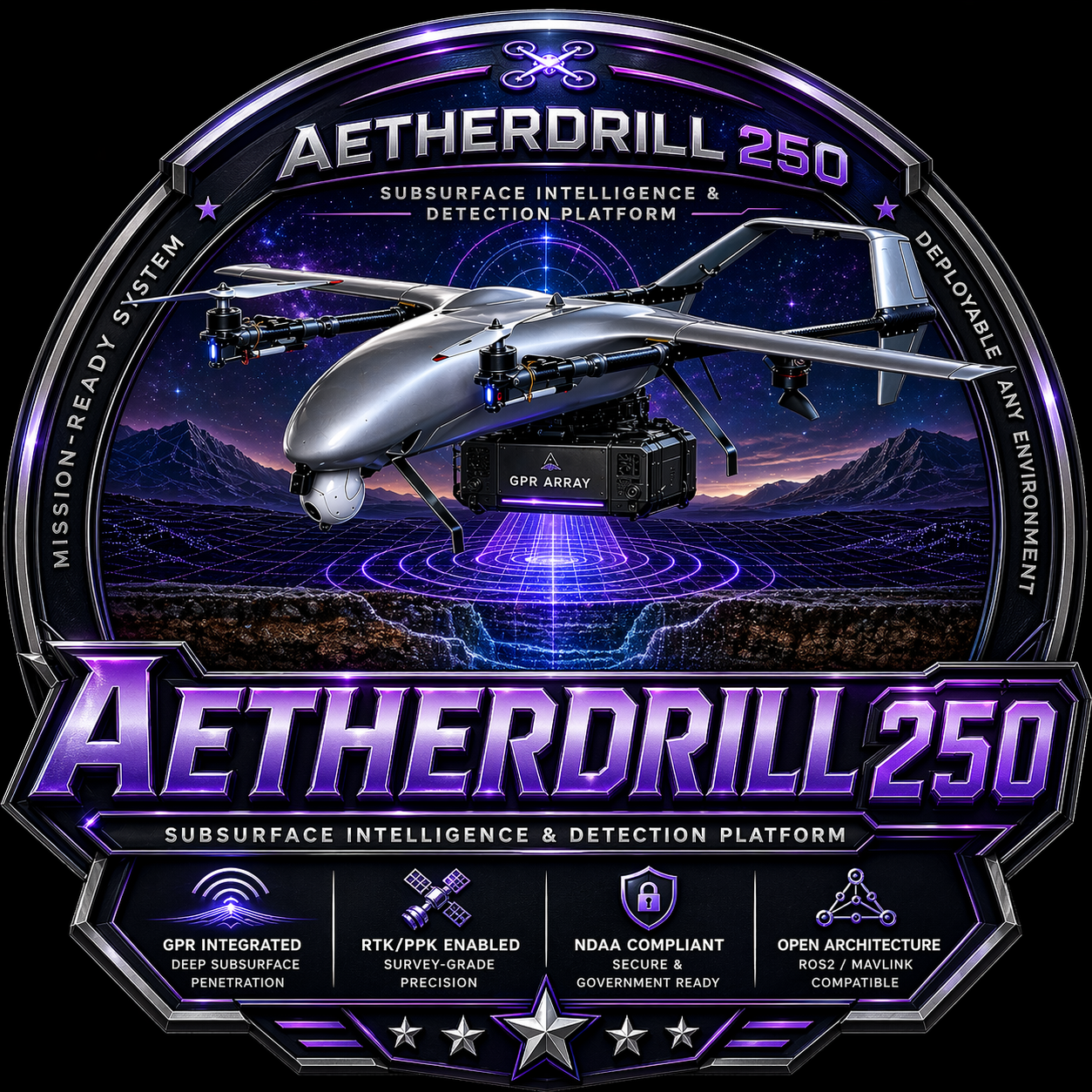 AetherDrill™ 250 Product Badge